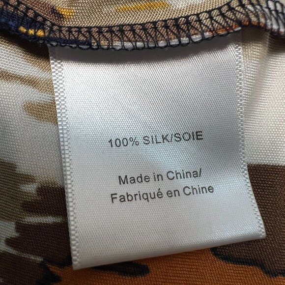 NWT Tory Burch Verda Dress XS Matmi Silk Ikat Midi Sheath Resort Cowl Neck - Picture 11 of 14